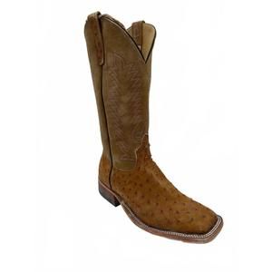 NEW ANDERSON BEAN BOOTS men's ostrich stonewashed custom exotic boot in antique_